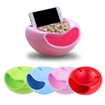 1 PCS Modern Living Room Creative Shape Lazy Snack Bowl Plastic Double Layers Snack Storage Box Bowl Lazy Fruit Plate Bowl 1 PCS Modern Living Room Creative Shape Lazy Snack Bowl Plastic Double Layers Snack Storage Box Bowl Lazy Fruit Plate Bowl